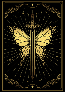 Sword that has butterfly w