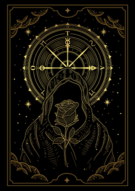 sorcerer with rose flower