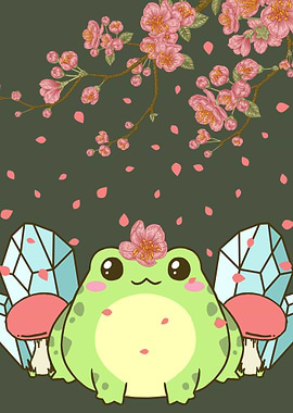 Cottagecore Kawaii Frog