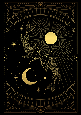 Yin yang sun and moon