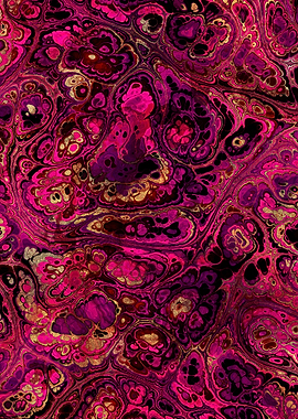 Burgundy Gold Marble 03