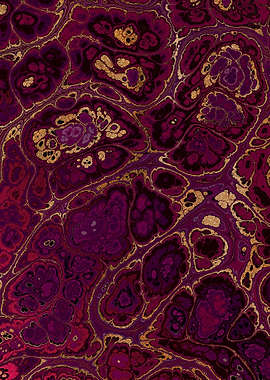 Burgundy Gold Marble 12