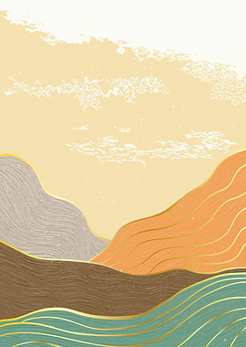 ABSTRACT MOUNTAIN ART