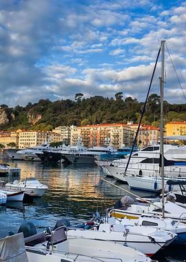 Port of Nice at Sunrise