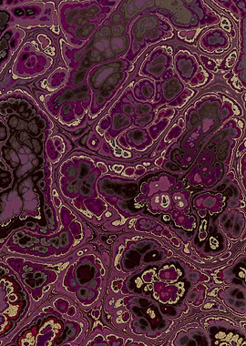 Burgundy Gold Marble 10