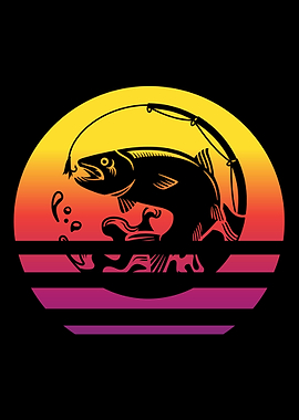 Fishing Retro Vintage
