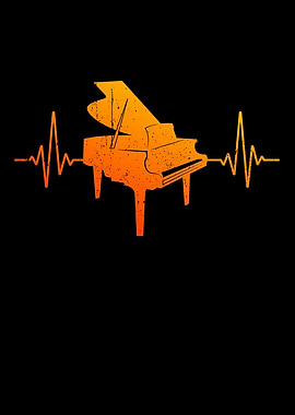 Piano Player Heartbeat