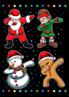 Dabbing Dance Santa Elf Sn