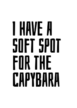 Soft spot for the capybara