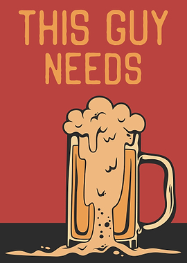 This guy needs a beer