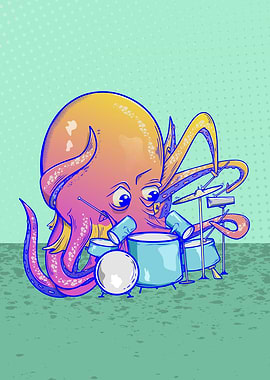 Octopus Drummer