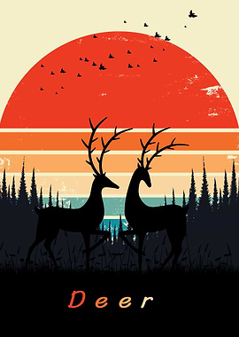 Deer Poster