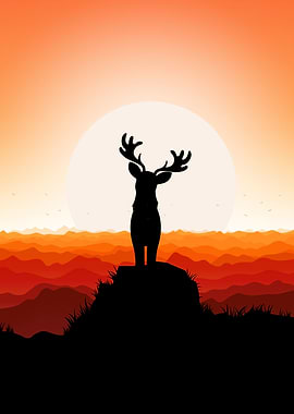 Deer Caribou Cute Animal