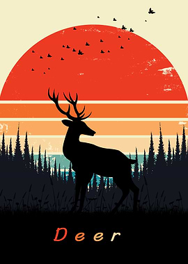 Deer Poster