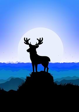 Deer Caribou Cute Animal