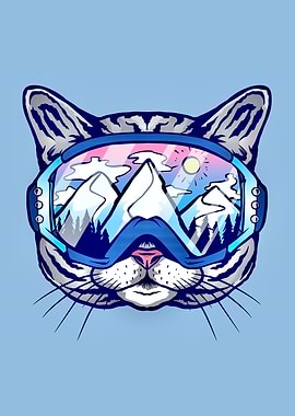 Cat ski glasses