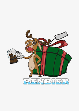 Beer Reindeer Beer Gift