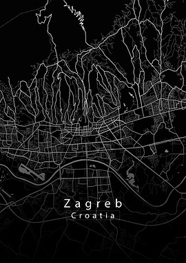 Zagreb City map