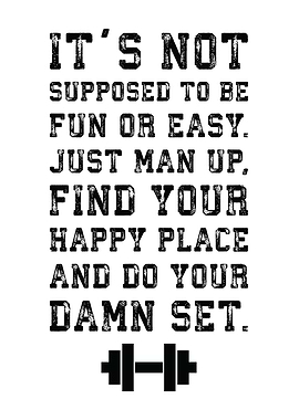 Man Up And Do Your Set