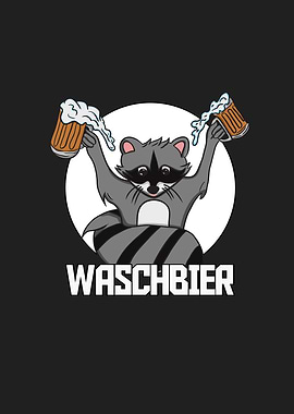 Raccoon Beer Gift German