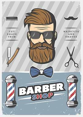 Barber Shop Decorative