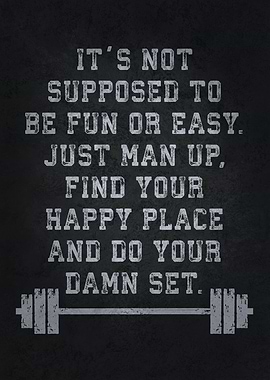 Man Up And Do Your Set