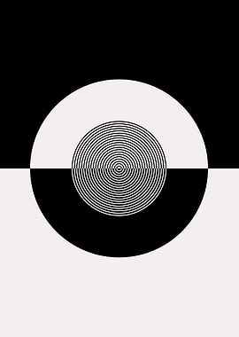 Geometric shape art poster