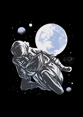 Motorbike astronaut