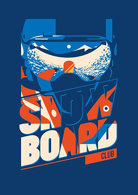 Snowboarder up close