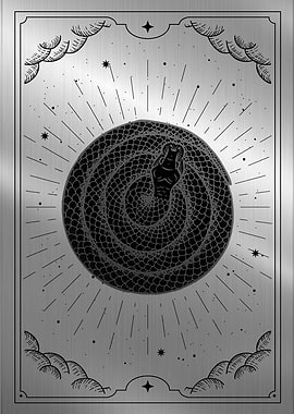 Snake circle in tarot