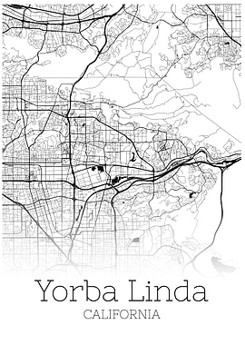 Yorba Linda California map