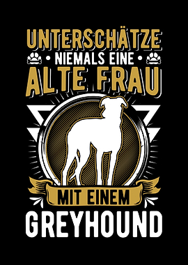 Greyhound Alte Frau