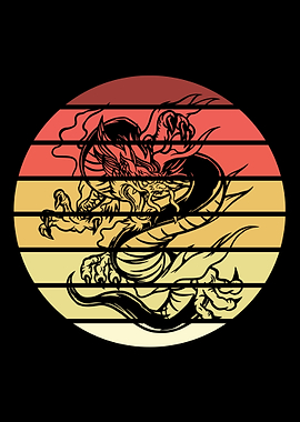 Dragon Retro Vintage
