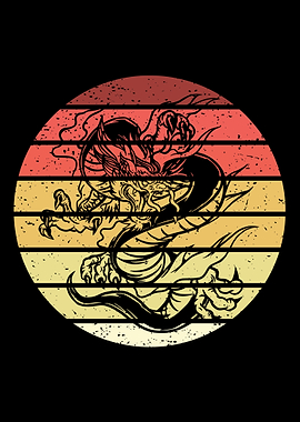Dragon Retro Vintage