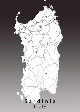 Sardinia Island Map