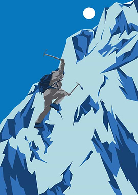 climbing the mountain