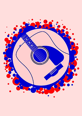 Pink Abstract Guitar Backg