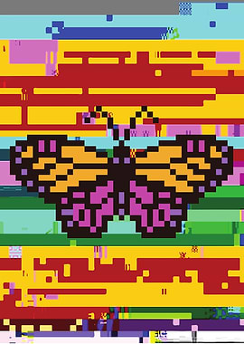 Butterfly Pixel Art