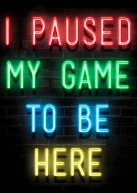 PAUSED MY GAME TO BE HERE