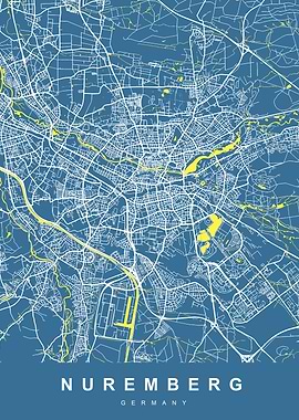 NUREMBERG Map Germany