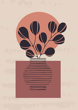 Geometrical abstract plant