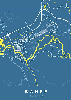 BANFF Map Canada