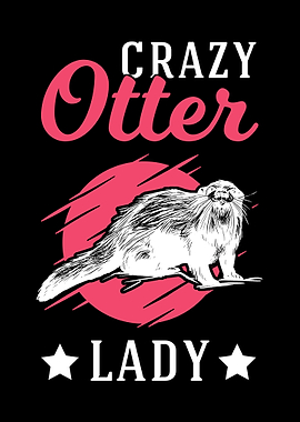 Crazy Otter Lady Sea