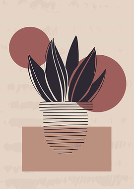 Abstract botanical plants