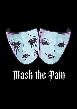 Theater Mask Pastel Goth