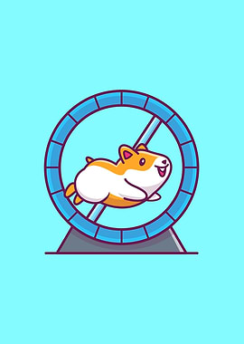 Cute Hamster Running