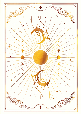 Magical hand with Moon