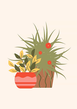 Abstract botanical art