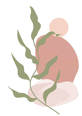 Nordic botanical leaf art