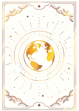 Tarot The world or earth